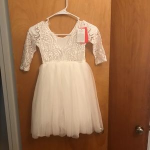 Little girls flower girl dress